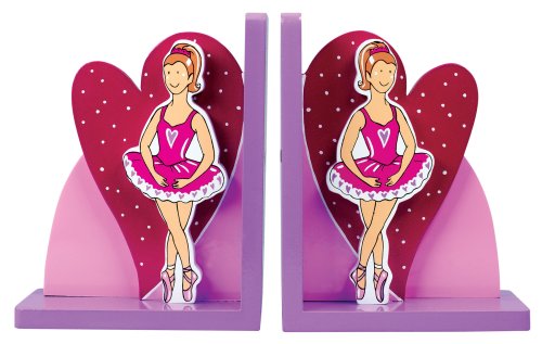 Childrens Toyshop  Toys : Fair Trade Wooden Bookends - Ballerina