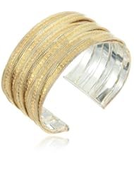 Anna Beck Designs "Timor" 18k Gold-Plated Sterling Silver Twisted Cuff, 6.5"