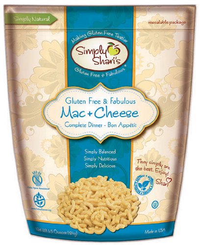 Simply Shari's Gluten Free Macaroni & Cheese, 6.5 Ounce Pouches (Pack of 6)