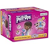 Pull-Ups Training Pants with Learning Designs for Girls, 3T-4T, 66 Count