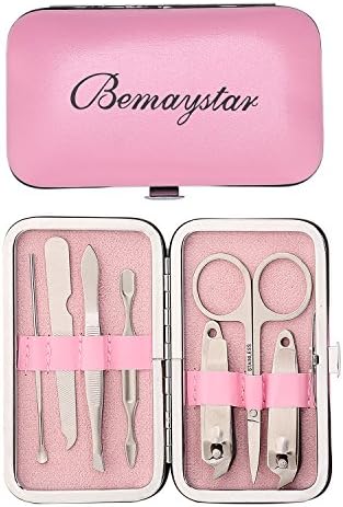 Manicure Set,Bemaystar Stainless Steel Nail Clipper Travel &amp; Grooming Kit