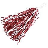 Crimson & White Team Shine Pompom -