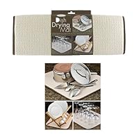 The Original Dish Drying Mat Microfiber Absorbent Machine Washable Fast Drying 16x18 Multipurpose