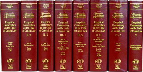 Exegetical Commentary on the Code of Canon Law (8 Volume Set) under Canon Law in The Books Store