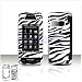 Black with White Stripes ZEBRA Case Cover for Brand LG Voyager VX10000 Protective Cell Phone Hard SNAP-ON