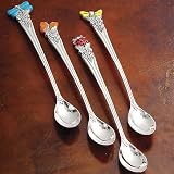 SET OF 4 INSECT DESIGN ICED TEASPOONS