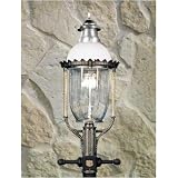 Gas Light America GL36 Cast Aluminum Natural Gas Light With Open Flame Burner On Post Mount