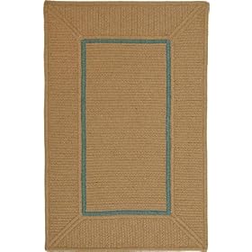 Serged Border Area Rug