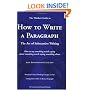 Thinker's Guide to How to Write a Paragraph: The Art of Substantive Writing