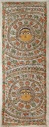Asian Paintings Madhubani Home Decor Organic Color Paper 29 x 10 inches (madht008)