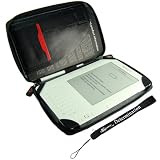Kroo Kindle DX synthetic Leather Office Cover Case (Fits 9.7" Display) + Includes a 4-inch Ebigvalue (TM) Determination Hand Strap (Accessory Pack is Also Compatible with Kindle 2 Wireless Reading Device 6" Display)