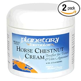 Planetary Formulas Horse Chestnut Cream, 4-Ounce (Pack of 2)