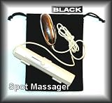 GT BLACK Velveteen Pouch Powerful Wire Type Silver Bullet Spot Style Back, Scalp, Body Battery Massager