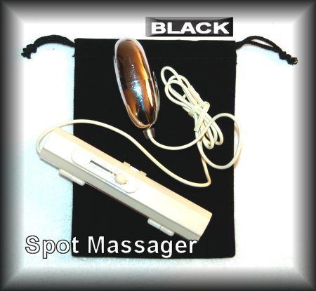 HealthPersonalCare: GT BLACK Velveteen Pouch Powerful Wire Type Silver Bullet Spot Style Back, Scalp, Body Battery Massager
