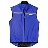TAIGA Cycle Vest - Wind and Water Repellent Cycling Vest, Navy Blue, MADE IN CANADA