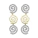 Jewelry : 14K Two Tone Gold 1/2 ct. Diamond Dangle Earrings