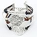 Pretty Show Vintage Weave Infinity Leather Multilayer Handmade Braided Bracelet