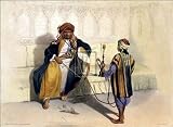 Arab Sheikh Smoking, Art Poster by E Prisse