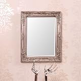 Produkt-Bild: FACETTENSPIEGEL mit BAROCK HOLZRAHMEN wandspiegel antiker look silber
