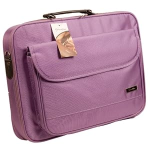 15.6 inch Purple Laptop Notebook Shoulder Messenger Bag / Carry Case / Briefcase