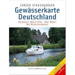 Gew�sserkarte Deutschland, Nordwest, Rhein-Elbe, Ems-Weser: Mit Mittellandkanal