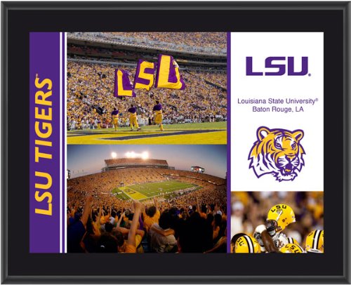 LSU Tigers 10 1/2 x 13 Sublimated Color Plaque