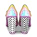 Hot Chocolate Design Chocolaticas High Heels Geometric Women's Mary Jane Pump Multicoloured HCD 34