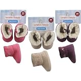 Flower Embroidered Baby Boots by Luvable Friends