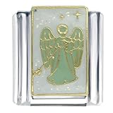 Green Angel X2 Italian Charms Bracelet Link