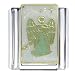 Jewelry : Green Angel Religious Italian Charms Bracelet Link
