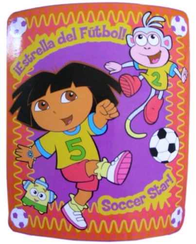 Kitchen: Nick Jr Dora The Explorer Fleece Throw blanket