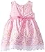 Youngland Baby Girls' Floral Print Dress with Lace Shrug