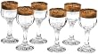 Lorenzo Gold Border Stemmed Cordial Glass, Set of 6