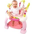 Bright Starts Bounce Bounce Pink Baby Bouncer