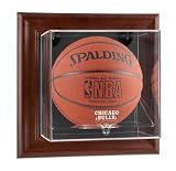 Chicago Bulls Framed Wall Mounted Logo Basketball Display Case