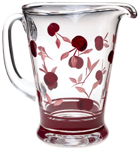 Dansk Bing Hand-Painted 48-Ounce Glass Pitcher