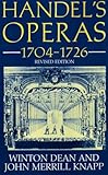 Handel's operas, 1704-1726