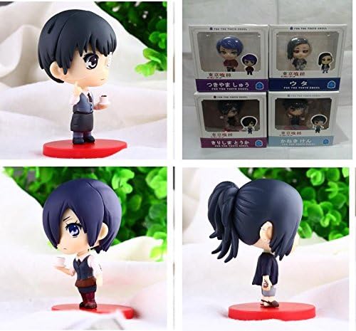 DIY Your World 4pcs/set Hot Anime Nendoroid Tokyo Ghoul PVC Action Figure Collectible Model Toys 8cm