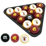 USC Southern California Trojans NCAA Billiard Pool Balls Set