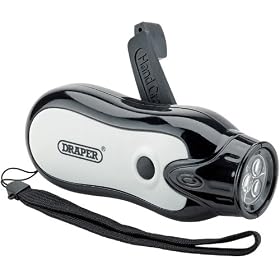 Draper 45943 3 LED Waterproof Wind-up Torch