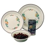 Corelle Livingware 16-Piece Dinnerware Set, Service for 4, Abundance
