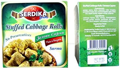 Stuffed Cabbage Rolls with rice and vegies "Serdika" 453g (1 lb) / 4 PC