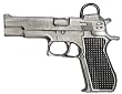 .45 Caliber Pistol / Gun in Silver Belt Buckle - Ships in ''24'' Hours!