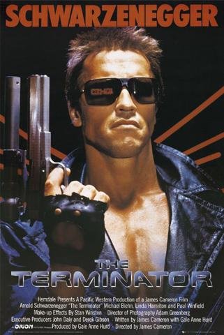 1art1 36927 Terminator - Filmplakat, Arnold Schwarzenegger Poster (91 x 61 cm) Preisvergleich