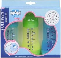 Sassy Baby's Mam 9 oz. Boy 3 pack Bottle