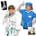 Melissa and Doug Doctor and Vet Outfit Dress Up Costume Bundle of 4 Items with Real X-Ray Picture plus **BONUS**by Bundles of Fun