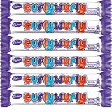 Cadbury Curly Wurly Bar from England (Pack 6 Bars)