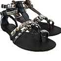 Ladies Gladiator Studded Sandals Womens Shoes Size 3-8