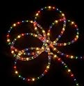 27' MULTI-COLOR CHRISTMAS PARTY ROPE LIGHTS 8 FUNCTIONS