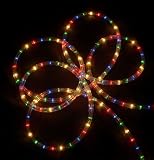 27' MULTI-COLOR CHRISTMAS PARTY ROPE LIGHTS 8 FUNCTIONS